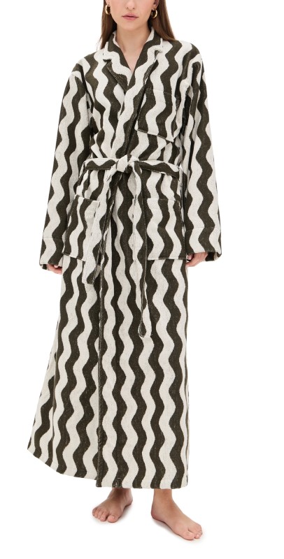 OAS Forest Waver Long Robe Green