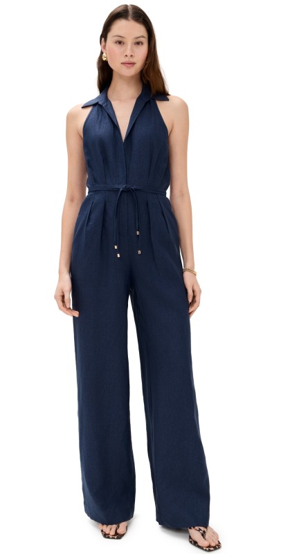 HEVRON Viv Jumpsuit Indigo