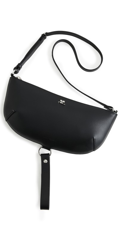 Courrèges Holy Eclipse Leather Bag Black