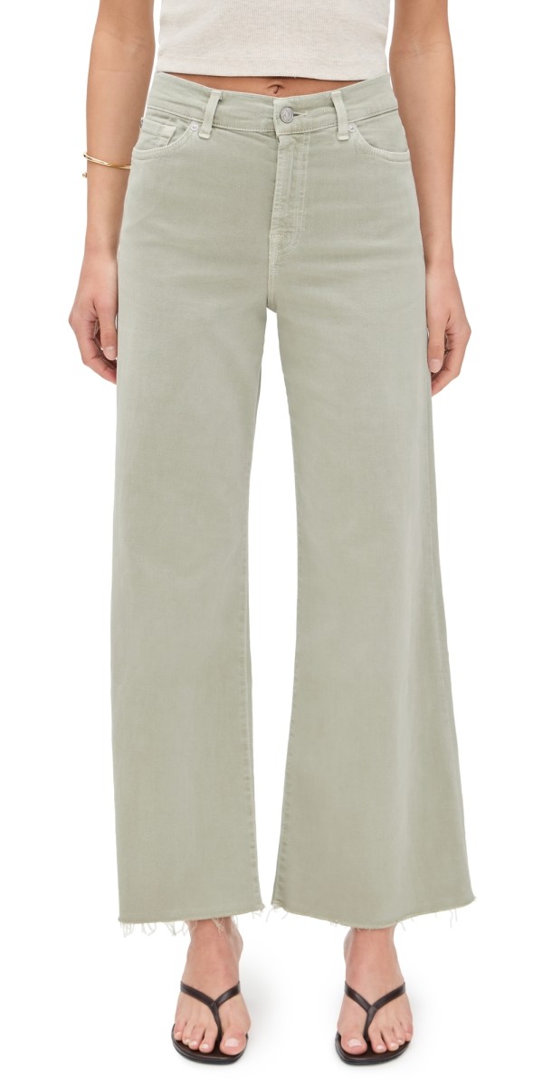 7 For All Mankind Lotta Cropped Jeans Left Hand Palm