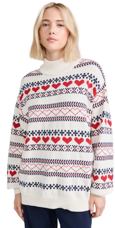 The Upside St. Moritz Clementine Knit Crew Novelty