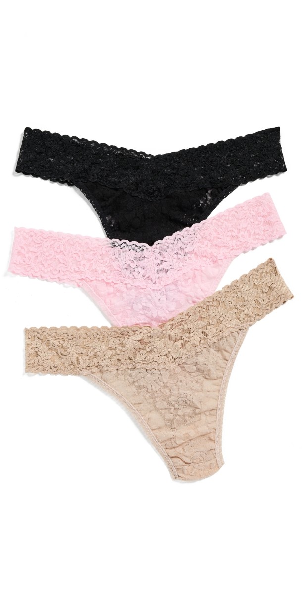 Hanky Panky Signature Lace Original Rise 3 Pack Bcbl