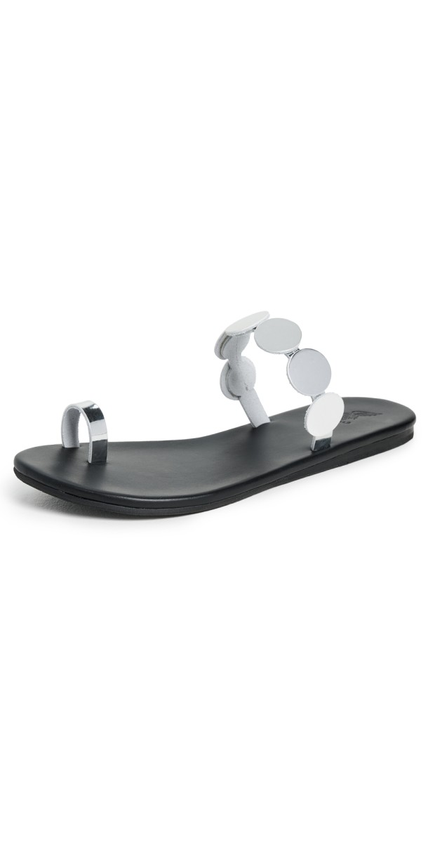 Ancient Greek Sandals Calisto Mirror Sandals Silver