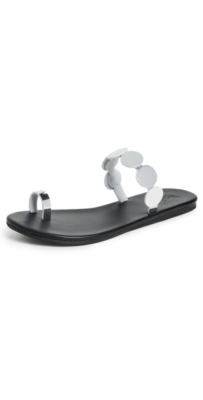 Ancient Greek Sandals Calisto Mirror Sandals Silver