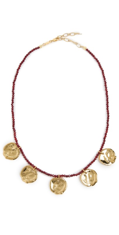 Anni Lu Dream Catcher Necklace Deep Burgundy