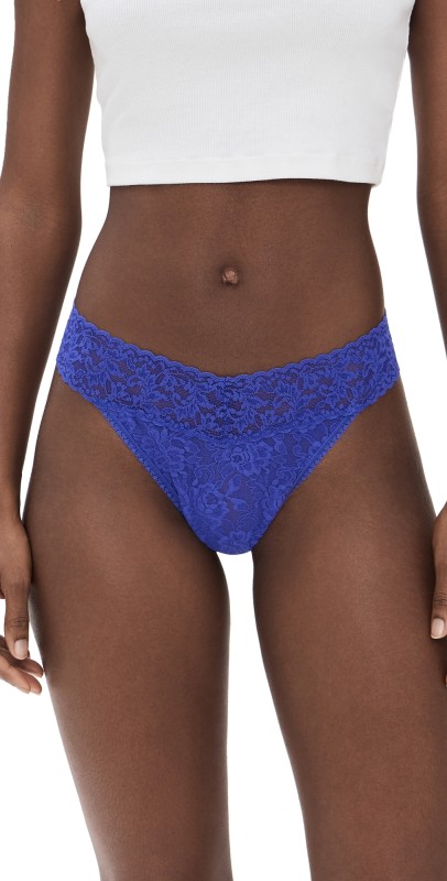 Hanky Panky Signature Lace Original Rise Thong Violets Are Blu