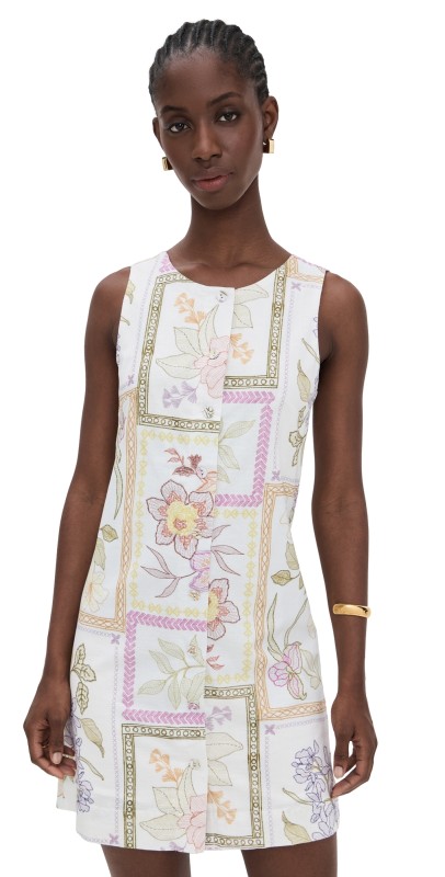 Little Lies Zoe Button Dress Print