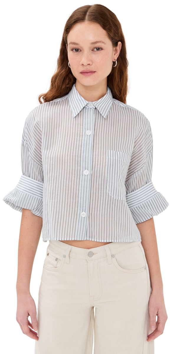 TWP Next Ex Buttondown Harbor Grey Multi