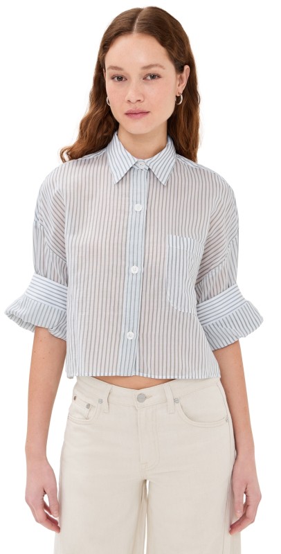 TWP Next Ex Buttondown Harbor Grey Multi
