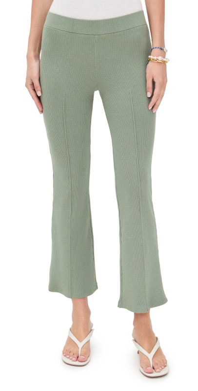 DONNI. The Rib Kick Flare Pants Dill