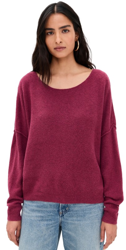 American Vintage Damsville Sweater Raisin Chine