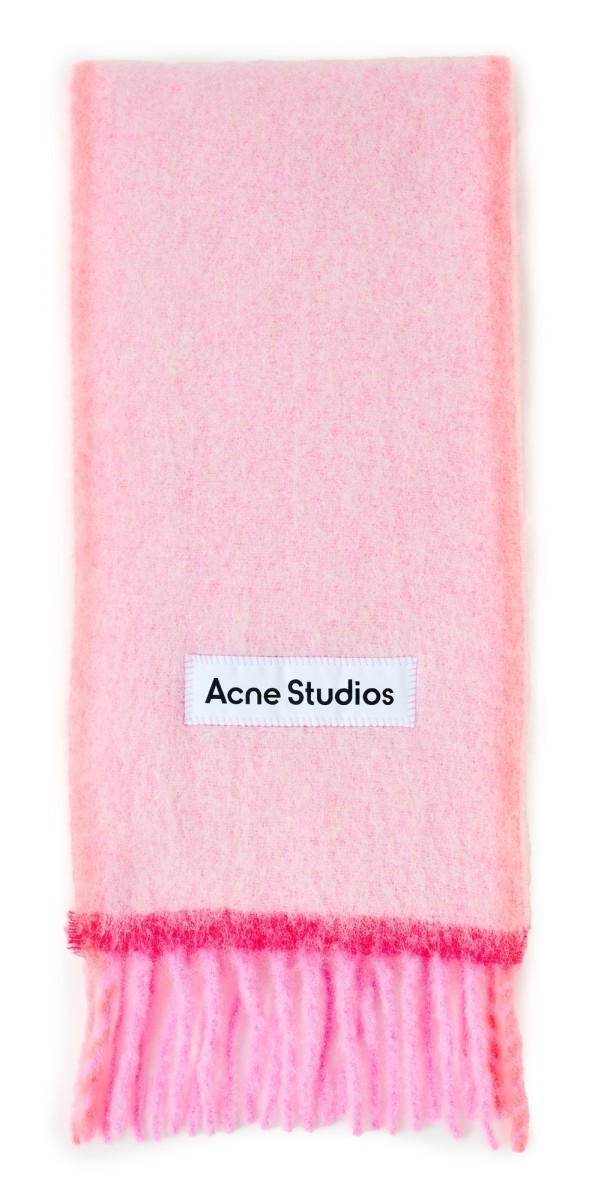 Acne Studios Vally Solid Scarf Pink