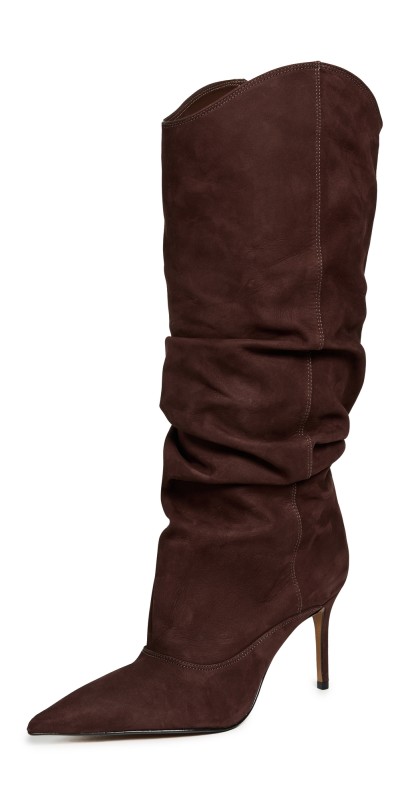 Schutz Maryana Up Slouch Boots Root Brown