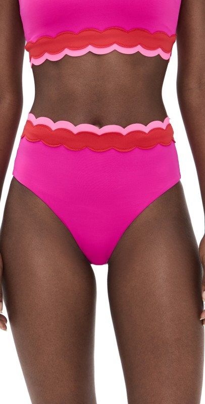 Beach Riot Harriet Bikini Bottoms Pink Wave