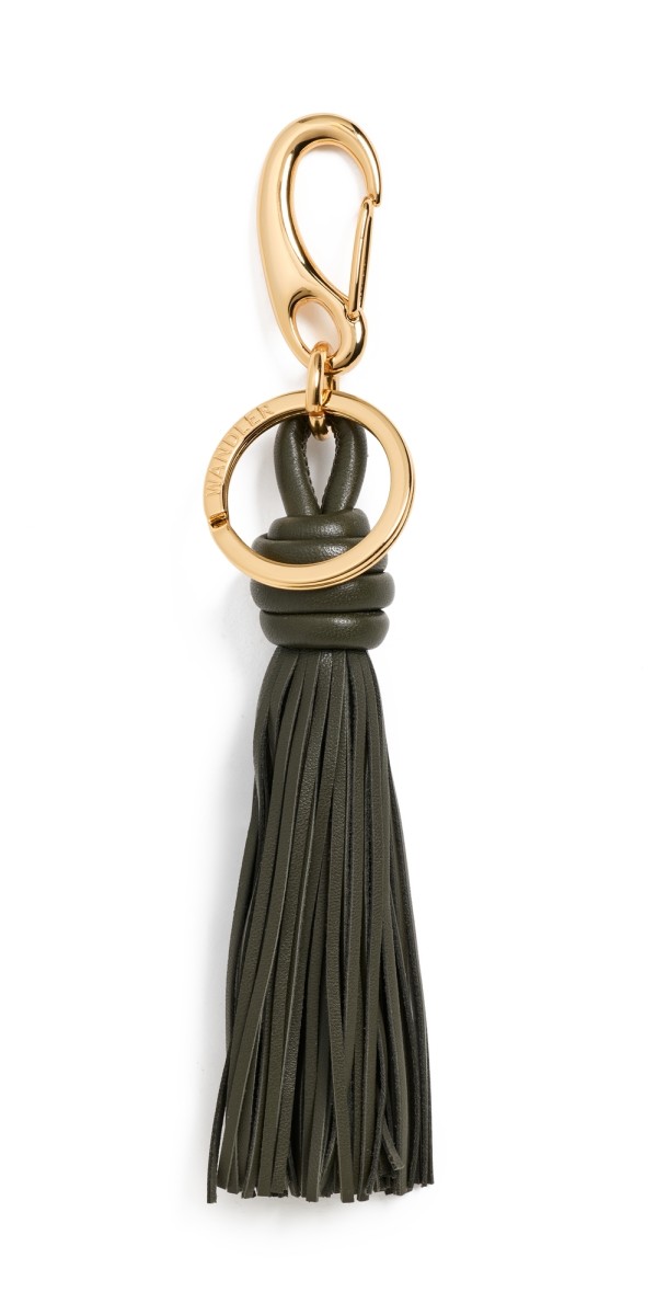 Wandler Bag Charm Tassel Oliv
