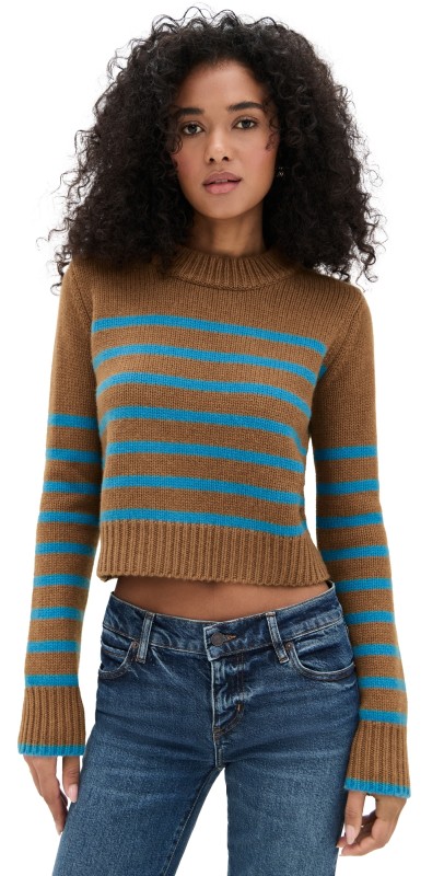 La Ligne Mini Marin Sweater Camel/Cerulean