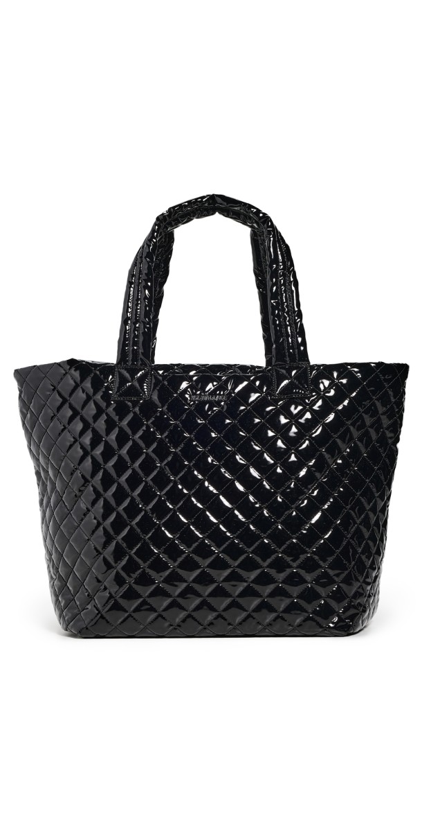 MZ Wallace Large Metro Tote Deluxe Black Lacquer