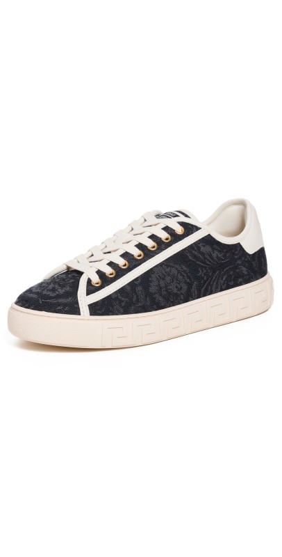 Versace Barocco Greca Sneakers Black Off White