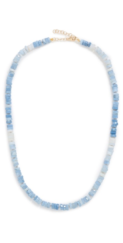 JIA JIA 14k Ombre Blue Opal Fancy Cut Necklace Blu