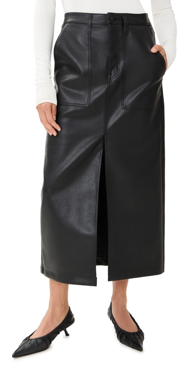 Pistola Denim Alice Utility Skirt Slate Black
