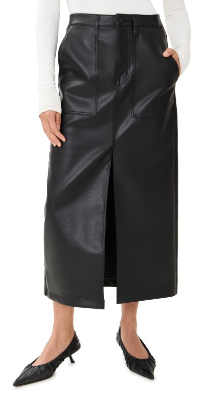 Pistola Denim Alice Utility Skirt Slate Black