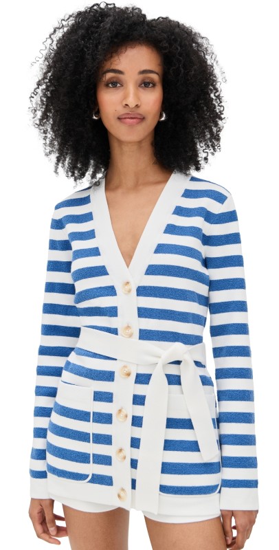 POSSE Ari Cardigan Blue Stripe