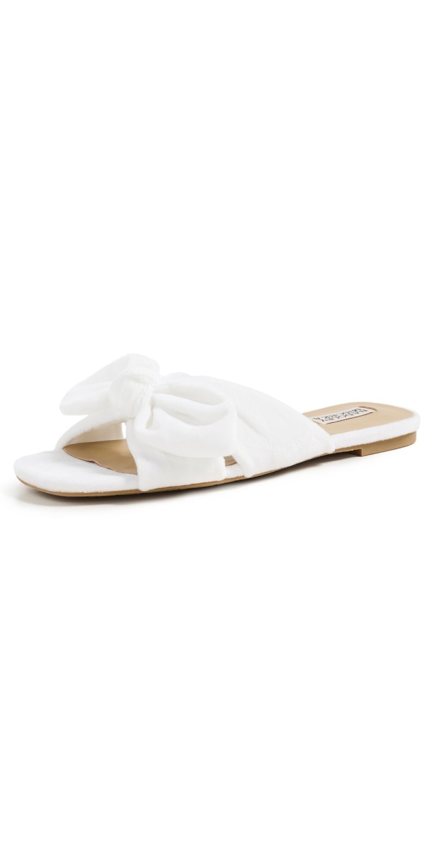 Badgley Mischka Darla Slides White