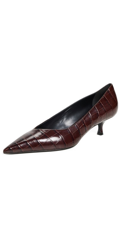 Victoria Beckham Croc Pumps Printed Croc Ebony