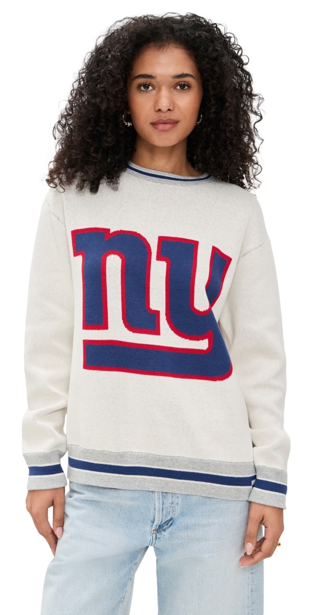 Terez NY Giants Crewneck Sweater NY Giants Sugar Swizzle/Blue
