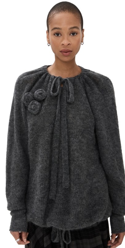 Molly Goddard Aggie Sweater Grey