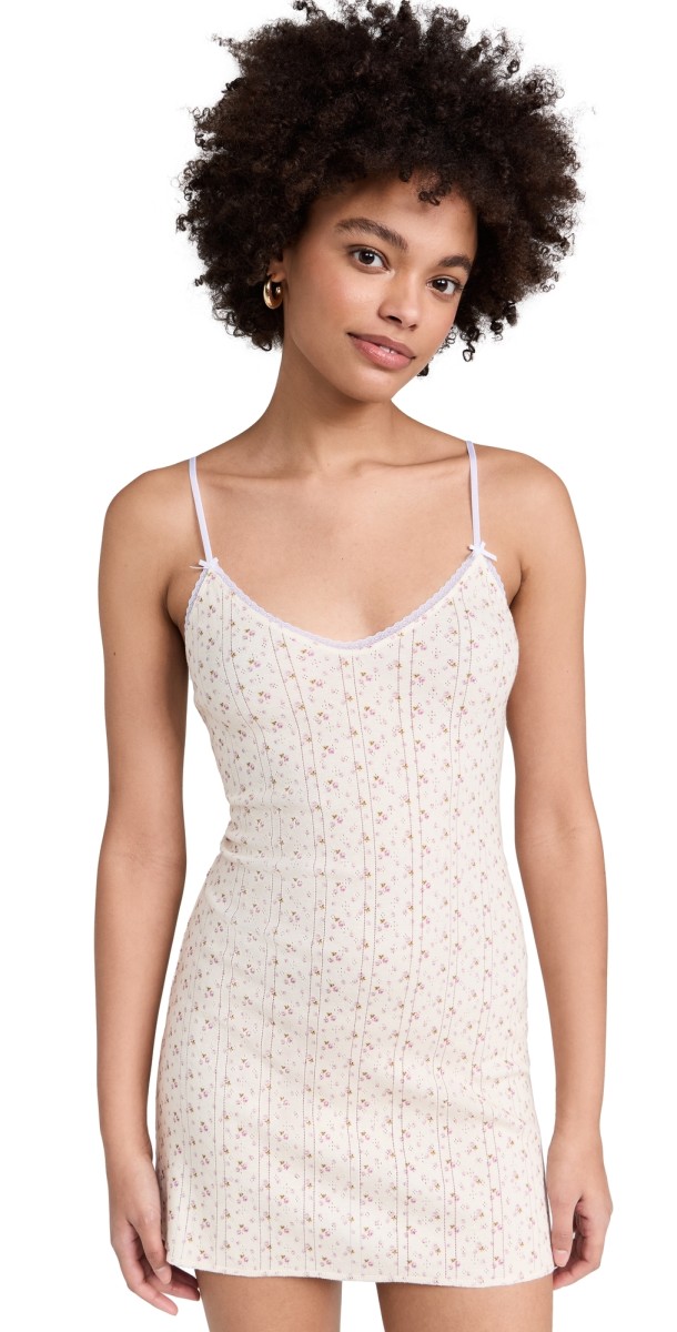 COUCOU The Cami Slip Dress English Rose