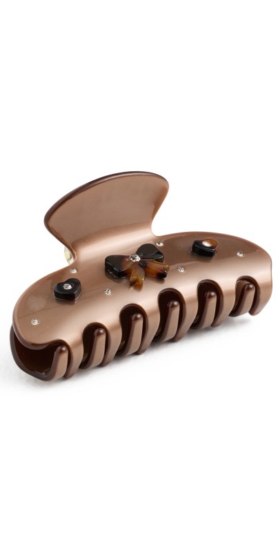 Emi Jay Sweetheart Clip Cocoa Cashmer