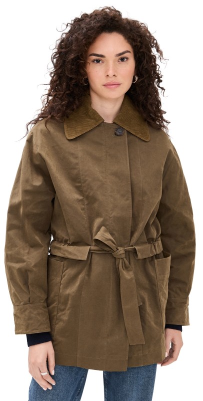 House of Dagmar Field Cotton Jacket Cardamom Brown