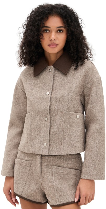 Line & Dot Ingrid Jacket Brown