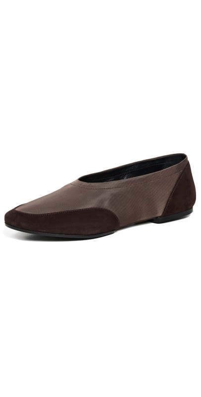 STAUD Alba Sport Ballet Flats Espresso