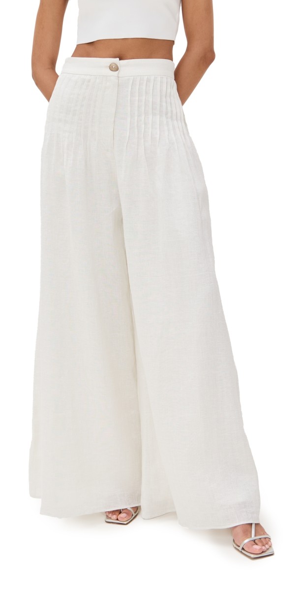 Azulu Posey Pants Ivory/Silver