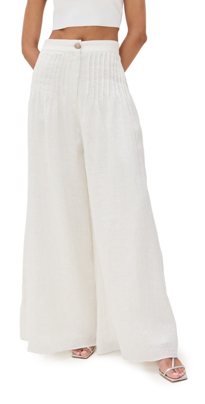 Azulu Posey Pants Ivory/Silver