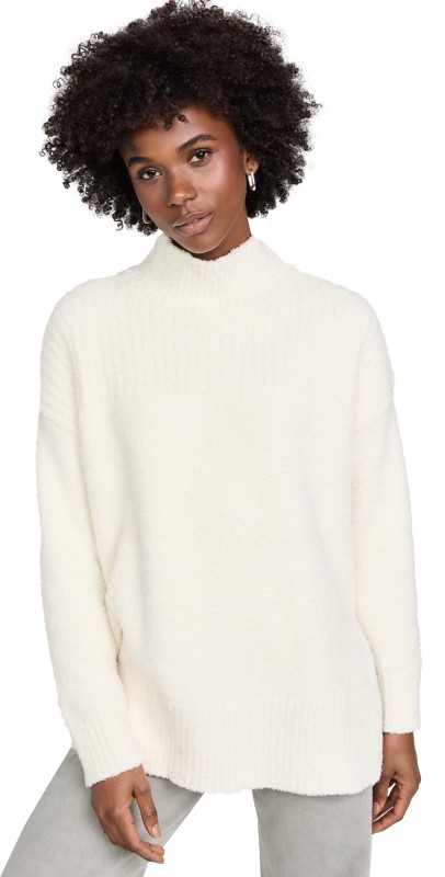 Barefoot Dreams CozyChic High Low Pullover Cream