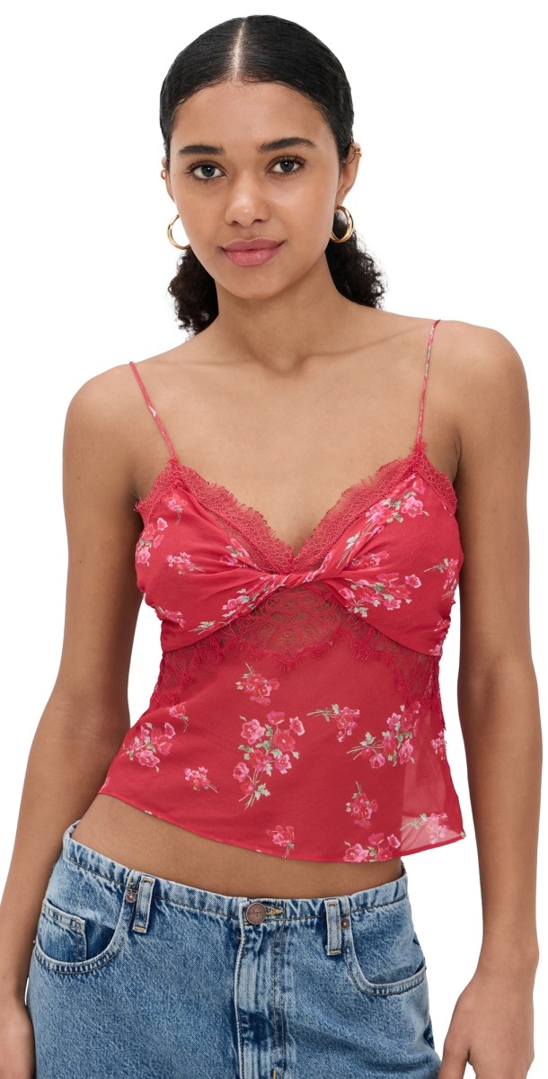 LoveShackFancy Belfast Top Urban Crimson