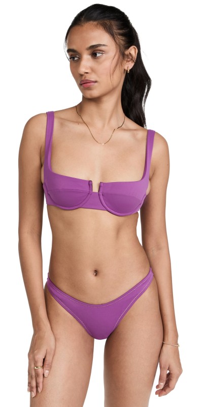 Reina Olga Brigitte Bikini Set Wine