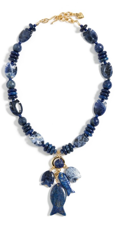 Brinker + Eliza Navy Necklace Sodalite/Lapis