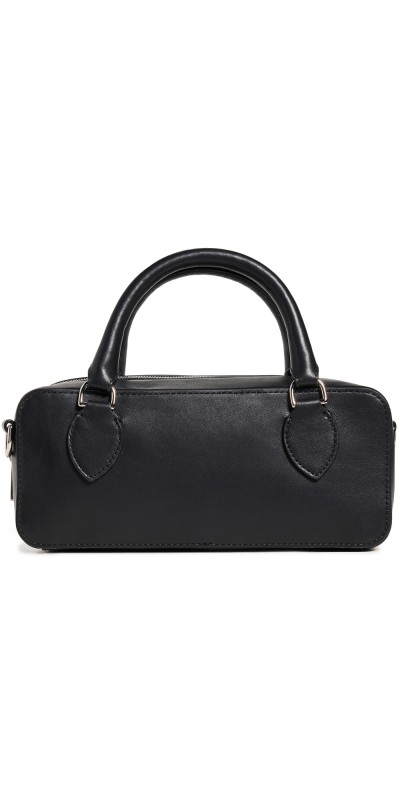 Reformation Patrizia Crossbody Bag Black Leather