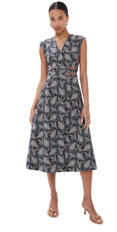 Veronica Beard Nilsen Dress Black multi