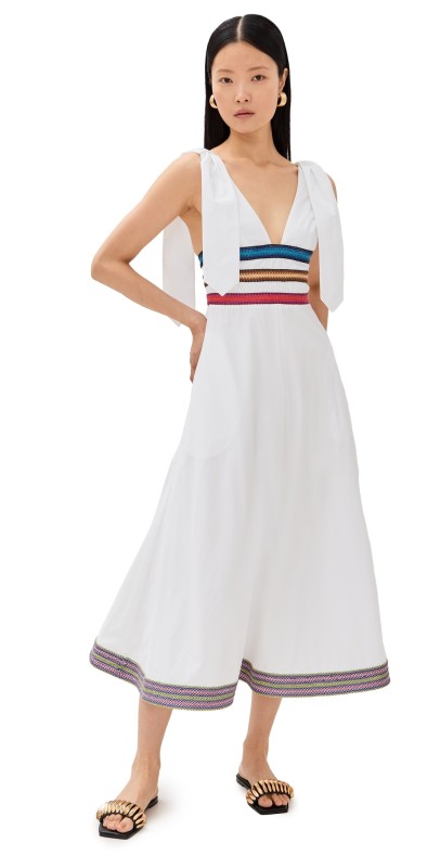 Rosie Assoulin Tie Another Day Dress White