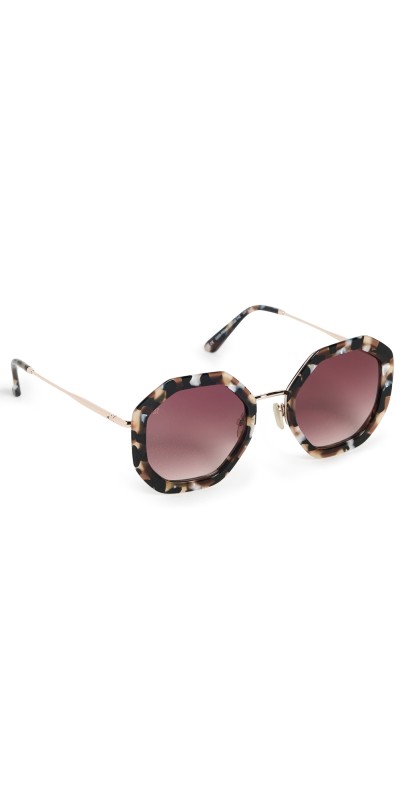 Jimmy Fairly Angie Sunglasses Black And White Tortoiseshell