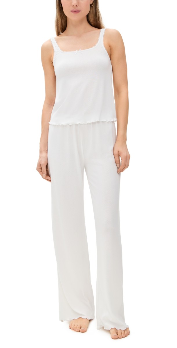 Honeydew Intimates Blissful Tank Pants Set White