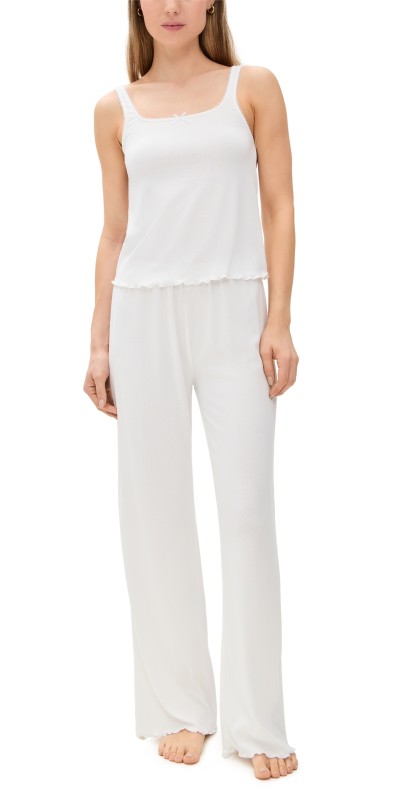 Honeydew Intimates Blissful Tank Pants Set White