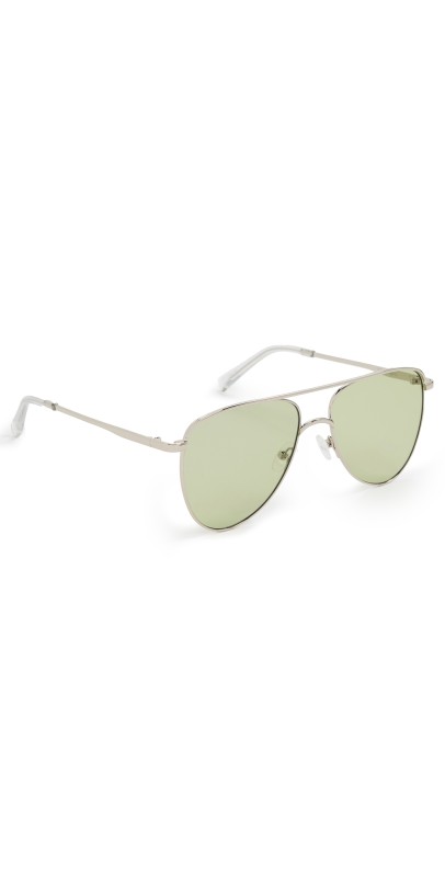 Le Specs The Duke Sunglasses Silver