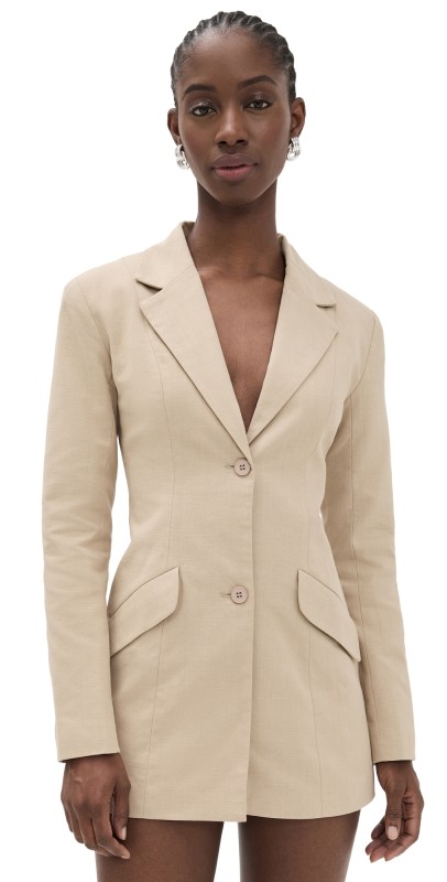 Lioness Horizon Mini Dress Deep Wheat
