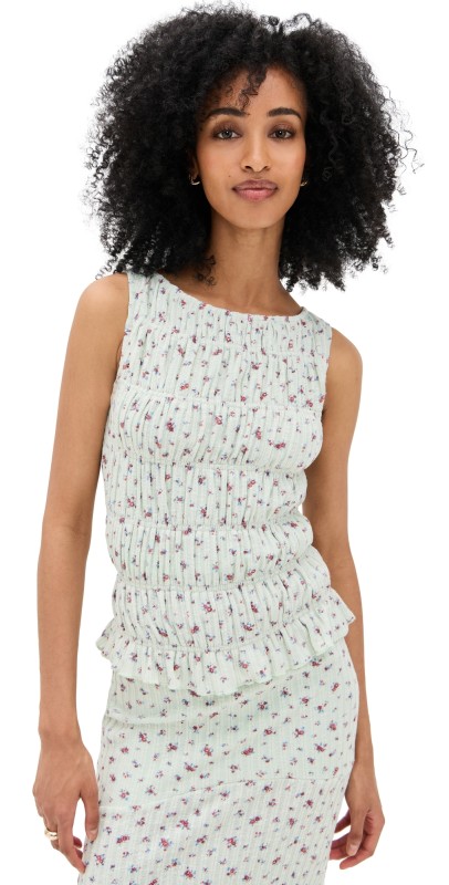 Bailey Rose Floral Top Pistachio